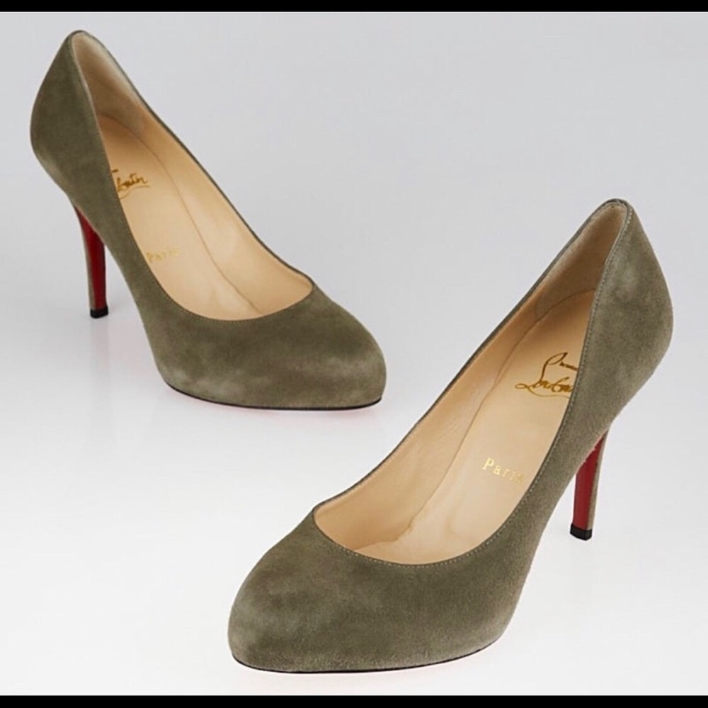 Christian Louboutin Argotik Suede Heels sz 37.5